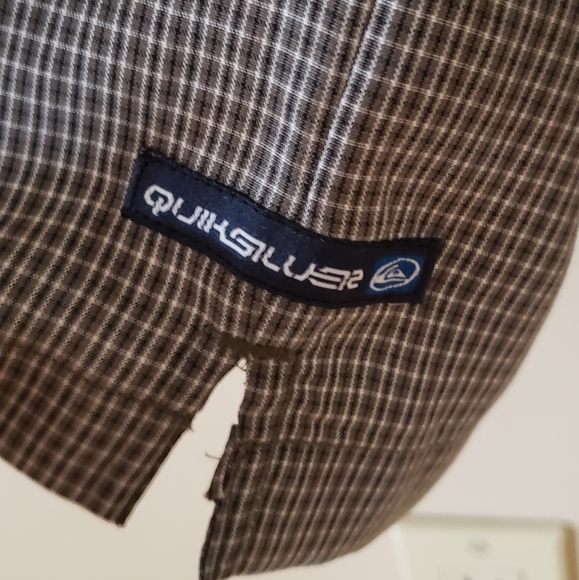 Quiksilver Green Plaid Longsleeve Shirt - Picture 3 of 5
